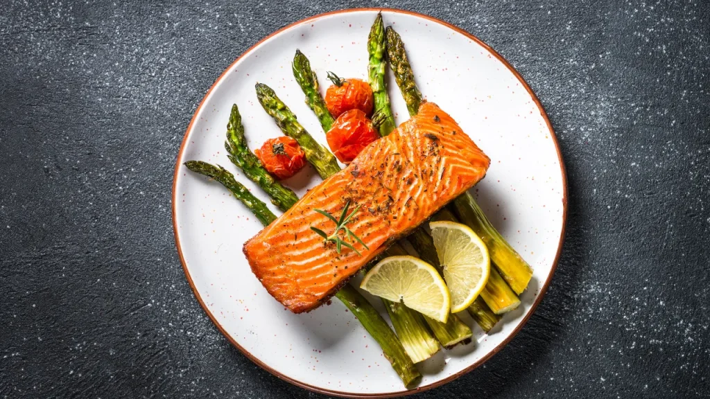 Salmon is good for heart health.