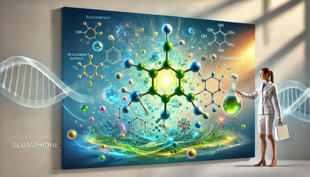 Glutathiones chemical makeup and its role in various cellular functions.