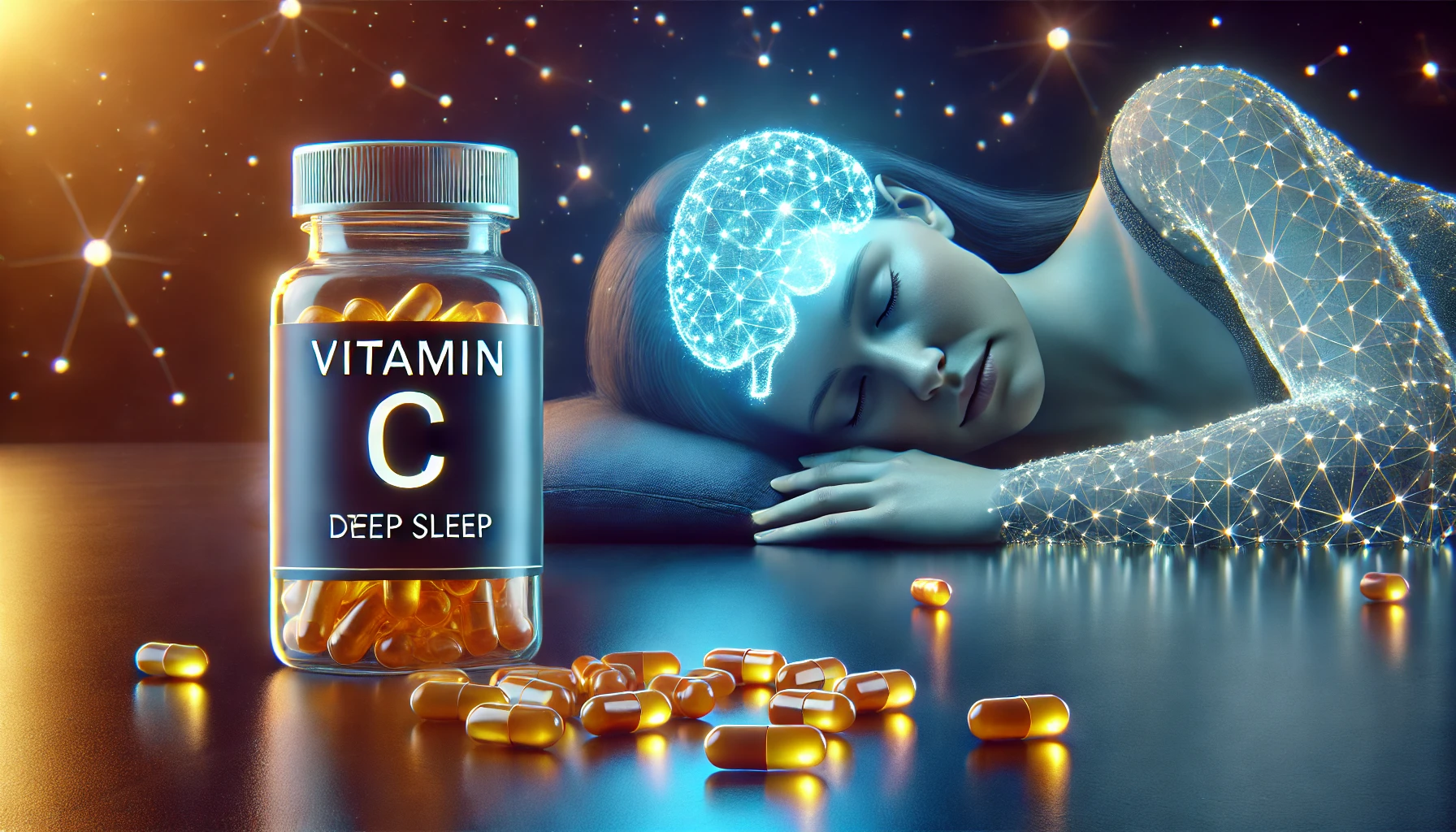 Vitamin C supplements for deep sleep.