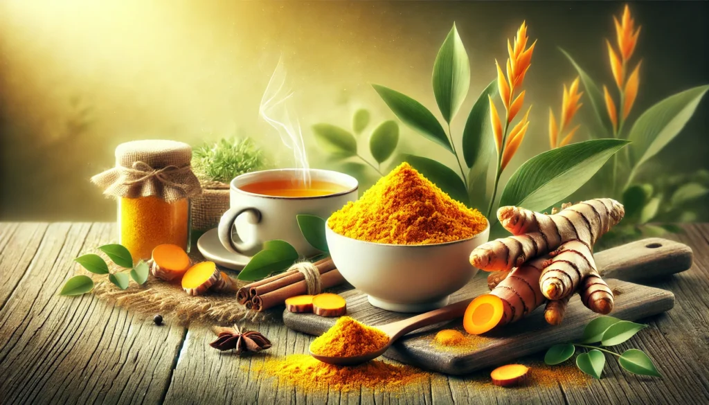 turmeric in its natural and culinary context.